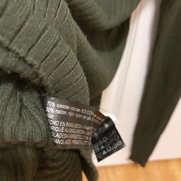 Zara Khaki turtleneck sweater - Picture 7 of 8